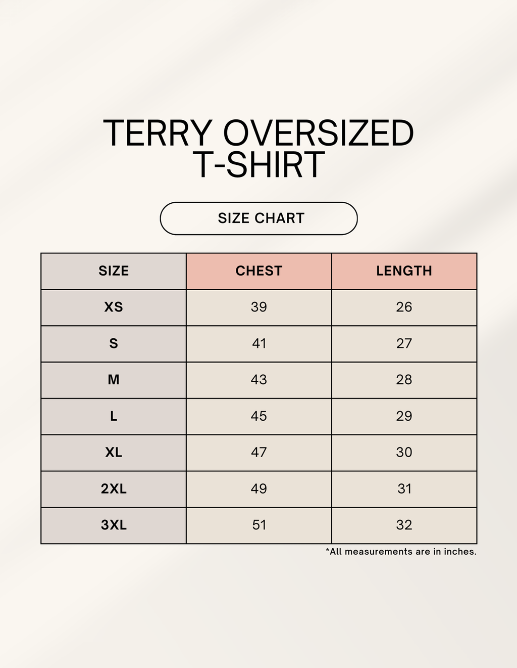 Color_Size Chart
